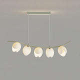 Modern Pistachio Linear Pendant Light LED Drop Hanging Lamp for Kitchen Island