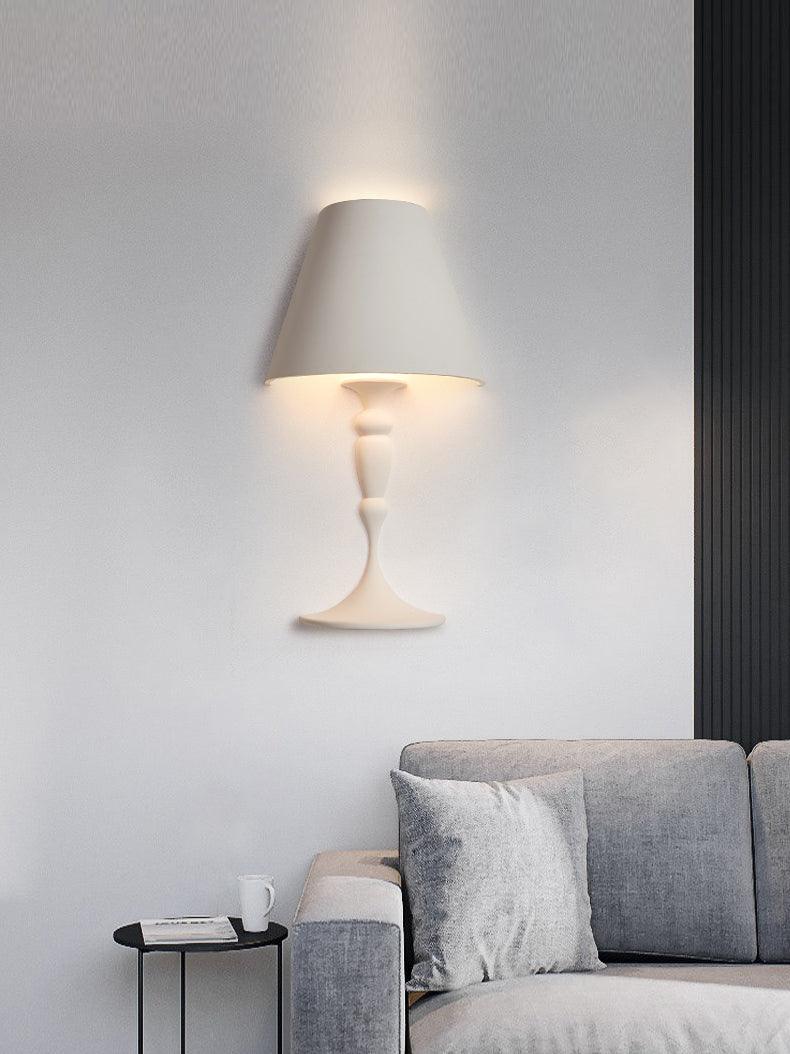 Modern Plaster LED Wall Lamp Minimalist Portrait Sconce for Picture Lighting