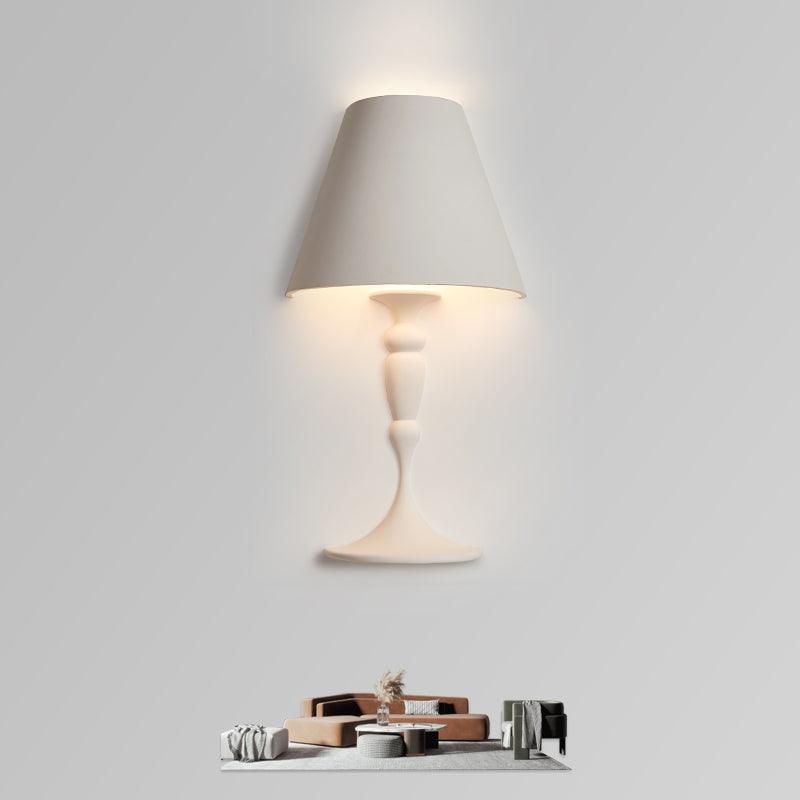 Modern Plaster LED Wall Lamp Minimalist Portrait Sconce for Picture Lighting
