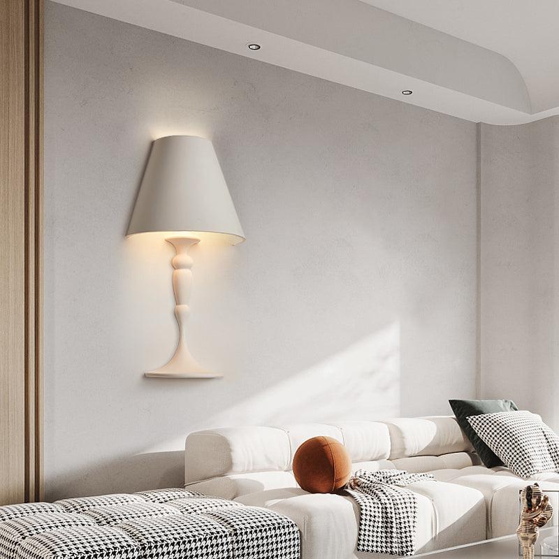 Modern Plaster LED Wall Lamp Minimalist Portrait Sconce for Picture Lighting