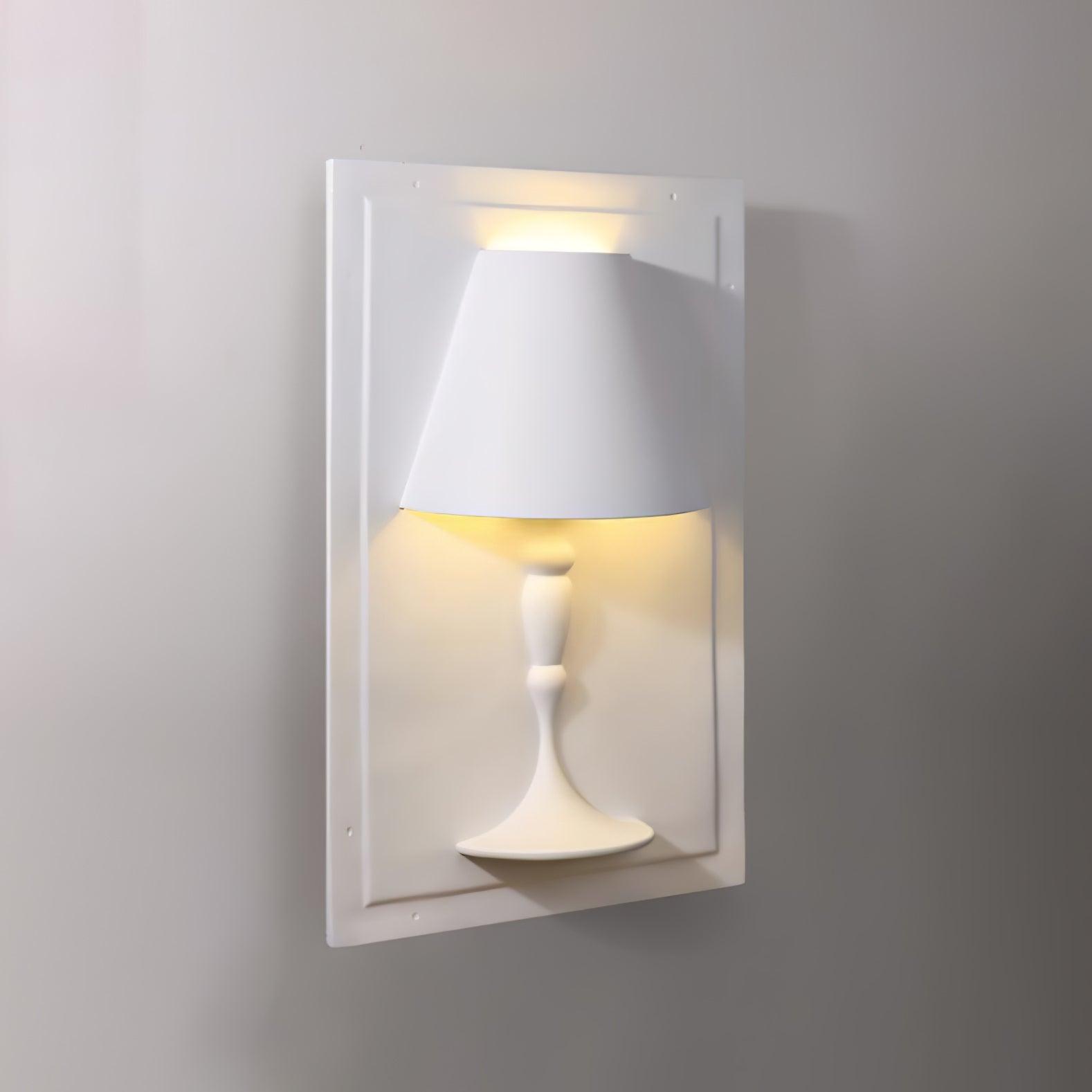 Modern Plaster LED Wall Lamp Minimalist Portrait Sconce for Picture Lighting