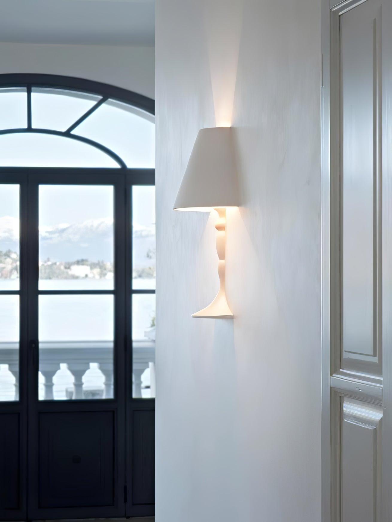 Modern Plaster LED Wall Lamp Minimalist Portrait Sconce for Picture Lighting
