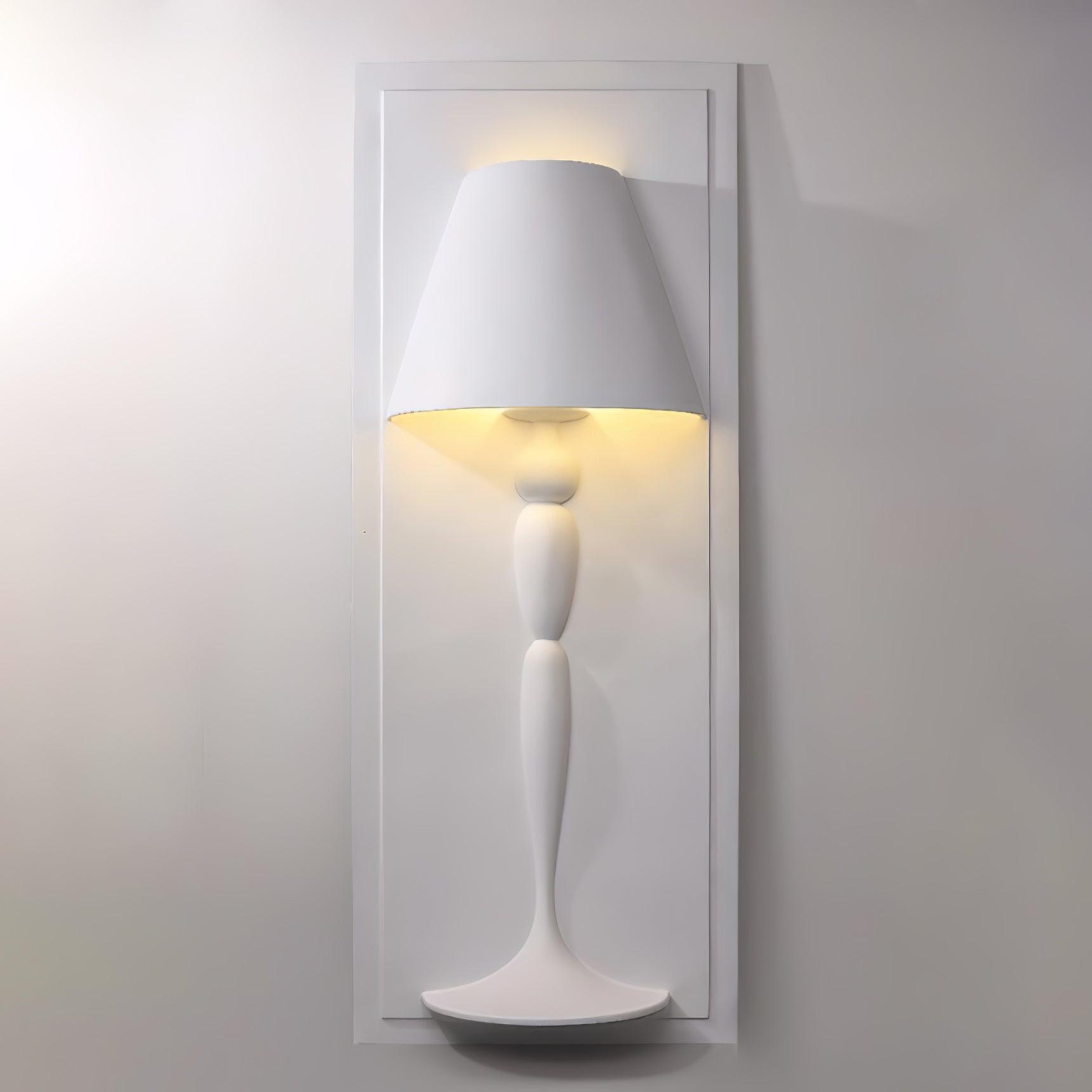 Modern Plaster LED Wall Lamp Minimalist Portrait Sconce for Picture Lighting