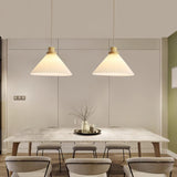 Modern Pleated Fabric and Wood Pendant Light for Living Room and Bedroom