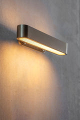 Modern Polished Brass Slotted Grill Wall Sconce with Opal Diffuser and Integrated LED