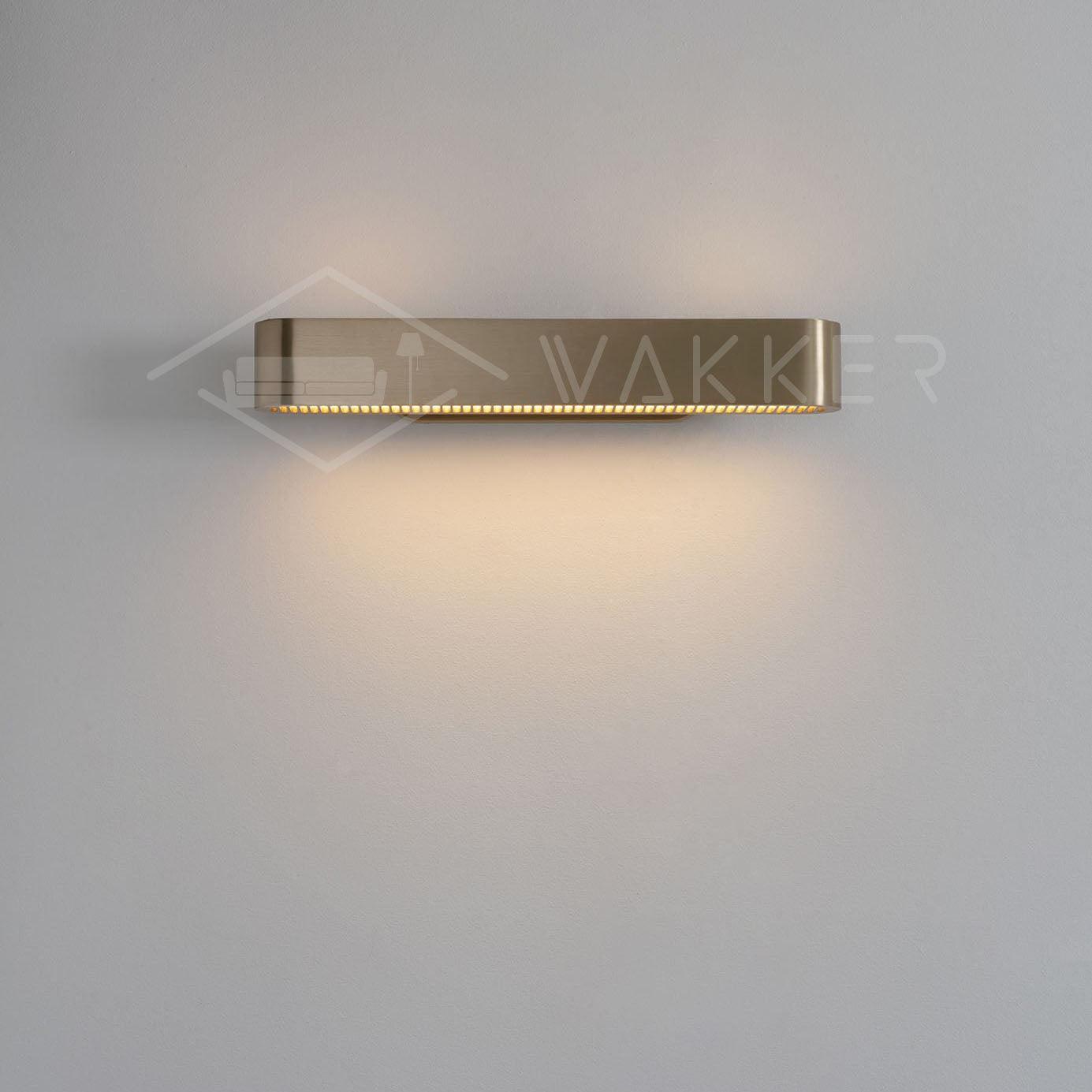 Modern Polished Brass Slotted Grill Wall Sconce with Opal Diffuser and Integrated LED