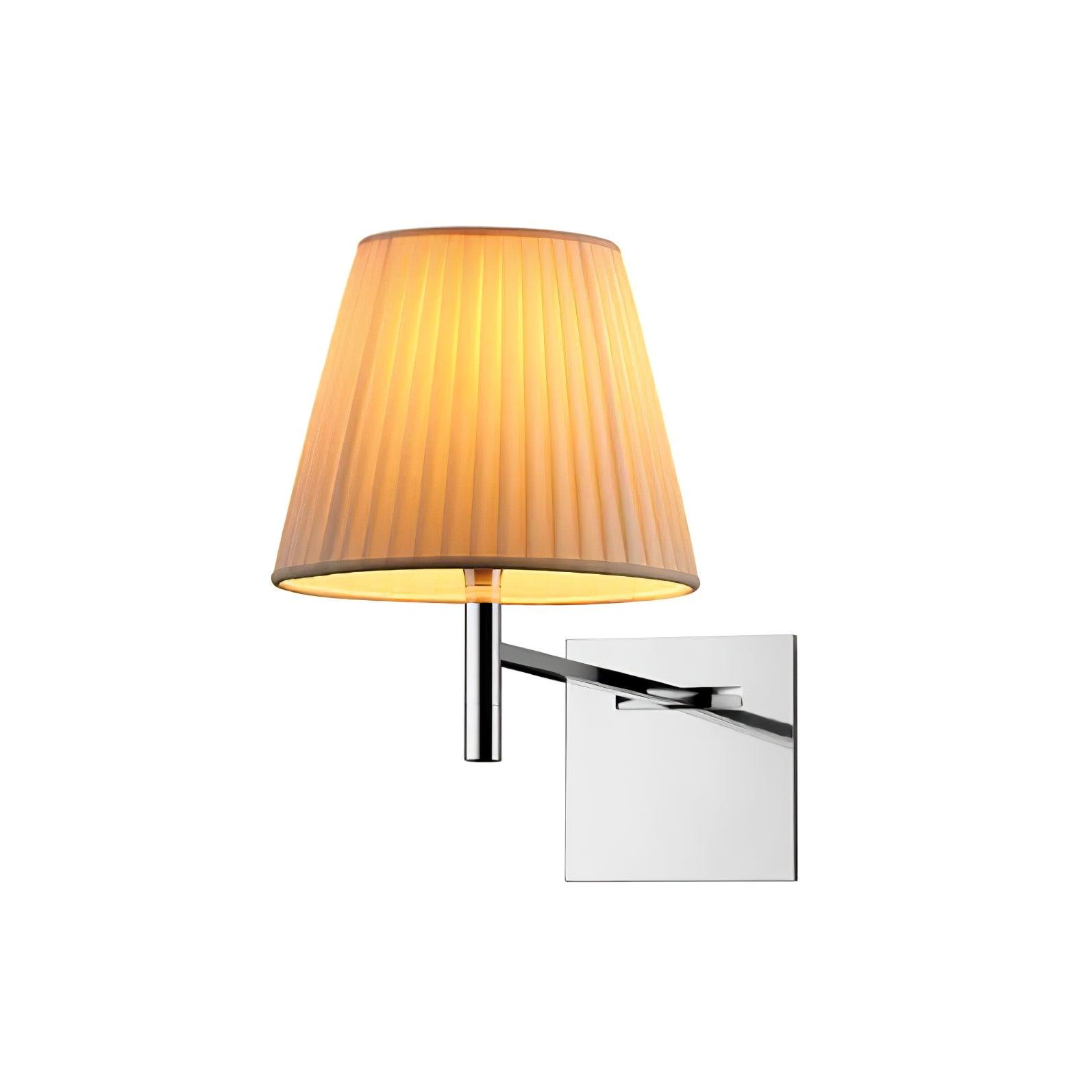Modern Polished Chrome Prism Wall Sconce with Layered Shade for Indoor Lighting