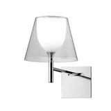 Modern Polished Chrome Prism Wall Sconce with Layered Shade for Indoor Lighting