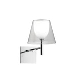 Modern Polished Chrome Prism Wall Sconce with Layered Shade for Indoor Lighting