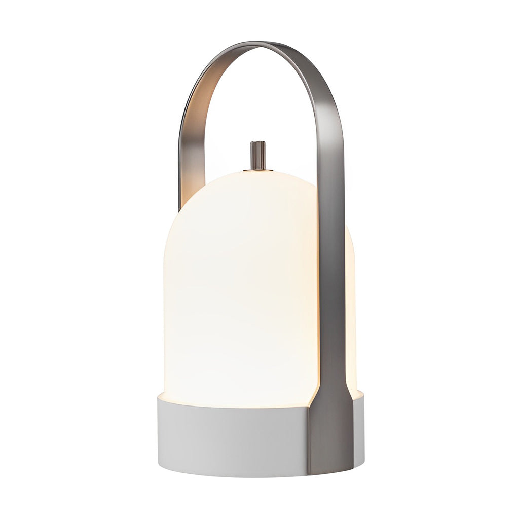 Modern Portable LED Lantern Table Lamp Cordless Rechargeable Ambient Light for Patio and Bedside