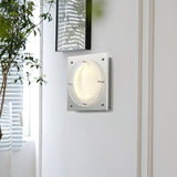 Modern Prism Shield LED Wall Sconce with Chrome Finish and Textured Glass Panel