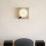 Modern Prism Shield LED Wall Sconce with Chrome Finish and Textured Glass Panel