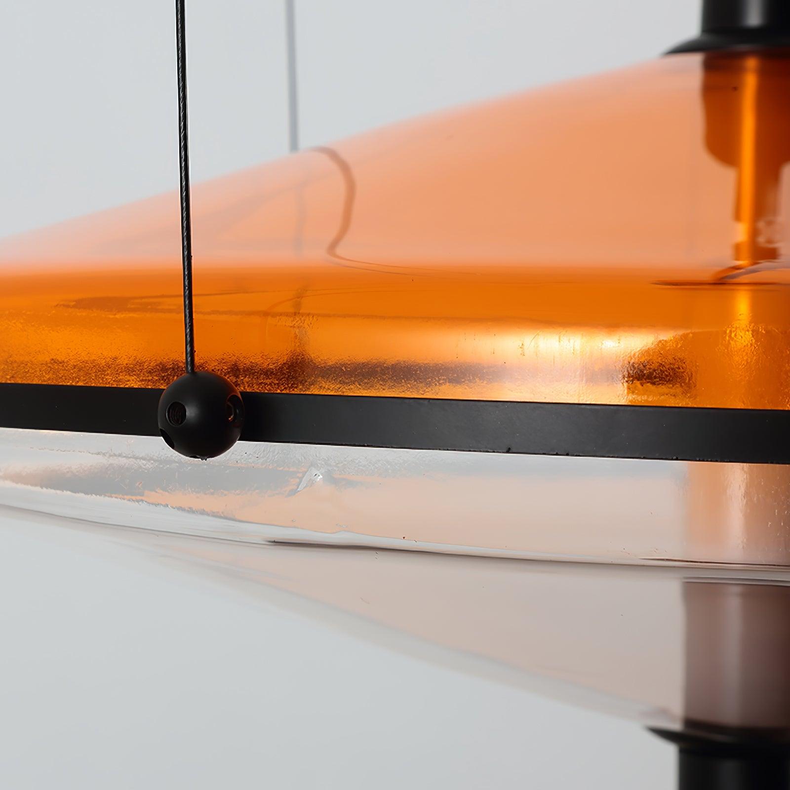 Modern Proton Cone LED Pendant Lamp Acrylic Hanging Light for Dining and Living Rooms