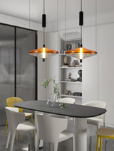 Modern Proton Cone LED Pendant Lamp Acrylic Hanging Light for Dining and Living Rooms