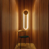 Modern RA Circular LED Wall Sconce Abstract Metal Disc Lighting for Bedroom or Living Room