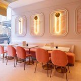 Modern RA Circular LED Wall Sconce Abstract Metal Disc Lighting for Bedroom or Living Room