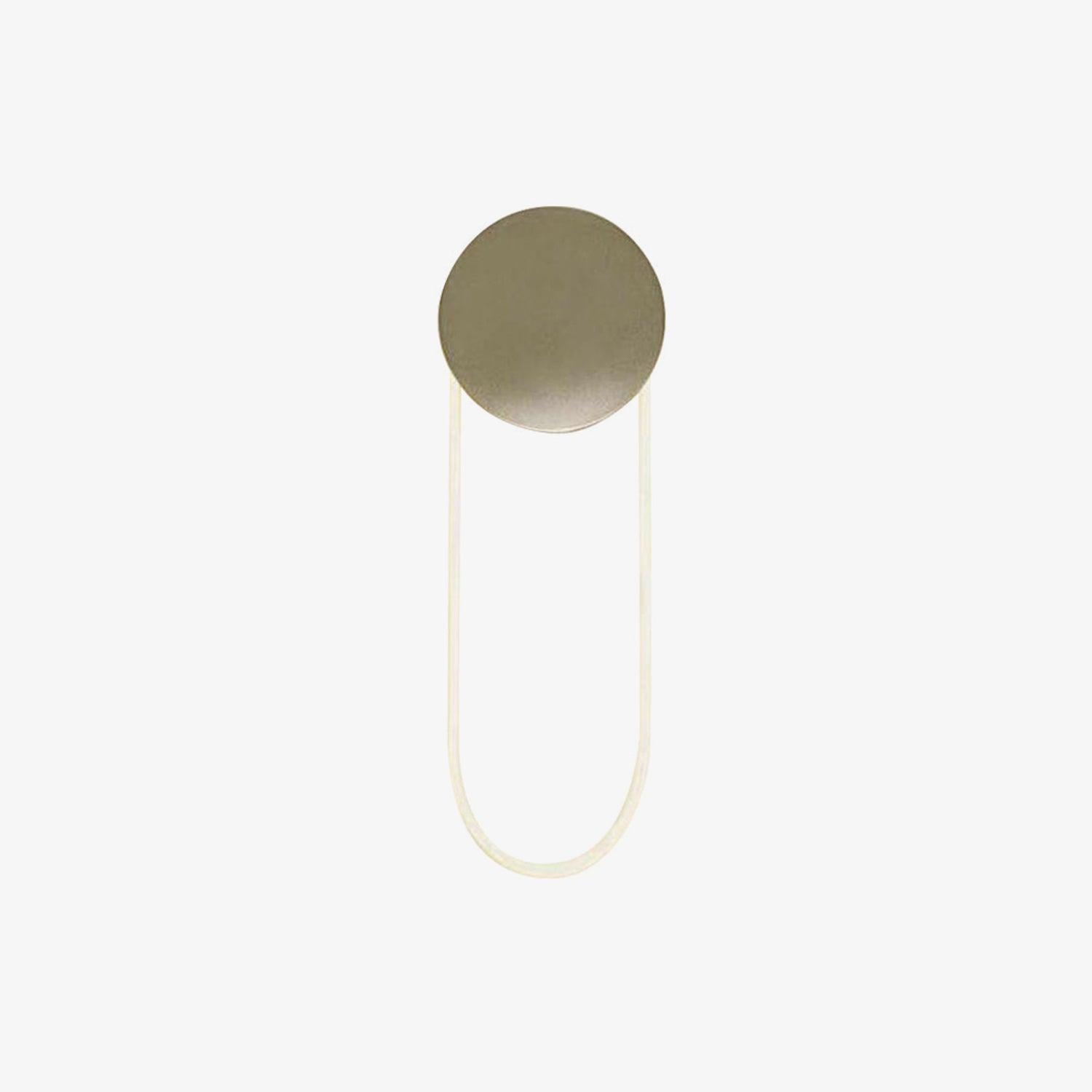 Modern RA Circular LED Wall Sconce Abstract Metal Disc Lighting for Bedroom or Living Room