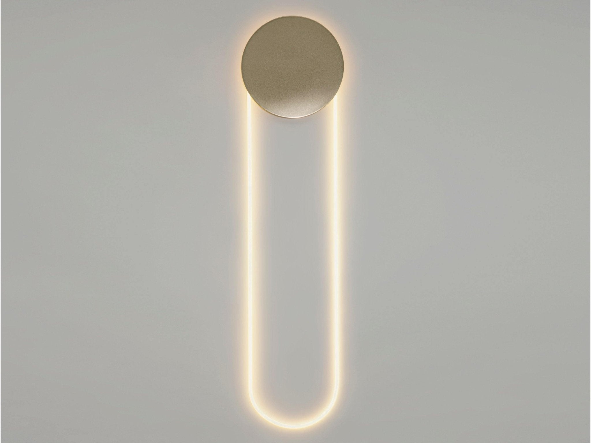 Modern RA Circular LED Wall Sconce Abstract Metal Disc Lighting for Bedroom or Living Room