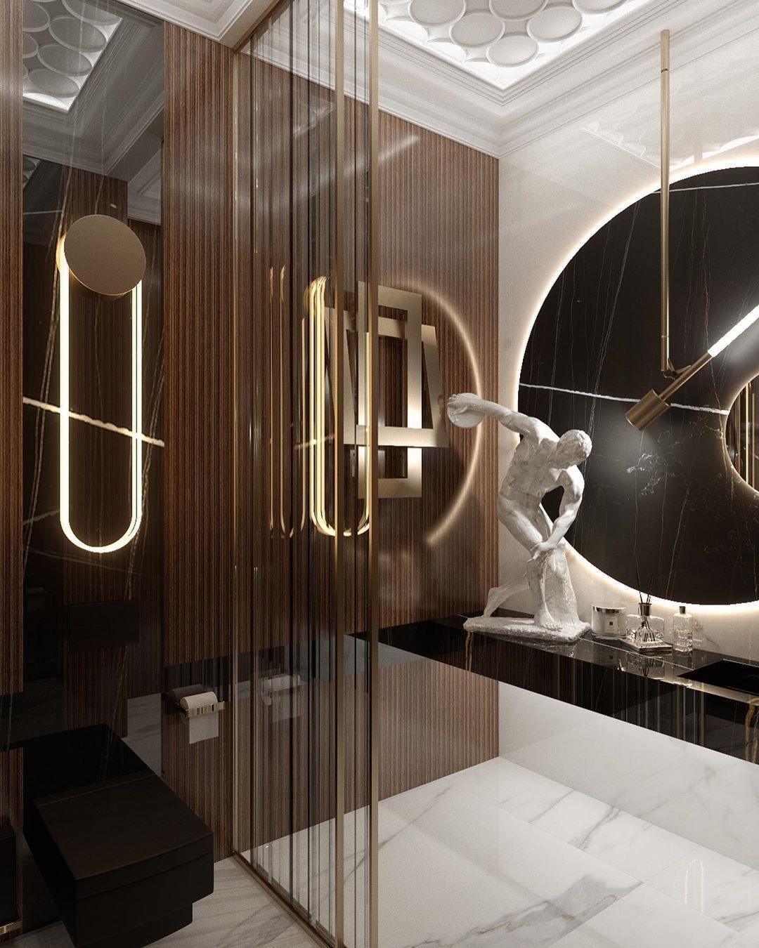 Modern RA Circular LED Wall Sconce Abstract Metal Disc Lighting for Bedroom or Living Room