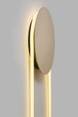 Modern RA Circular LED Wall Sconce Abstract Metal Disc Lighting for Bedroom or Living Room