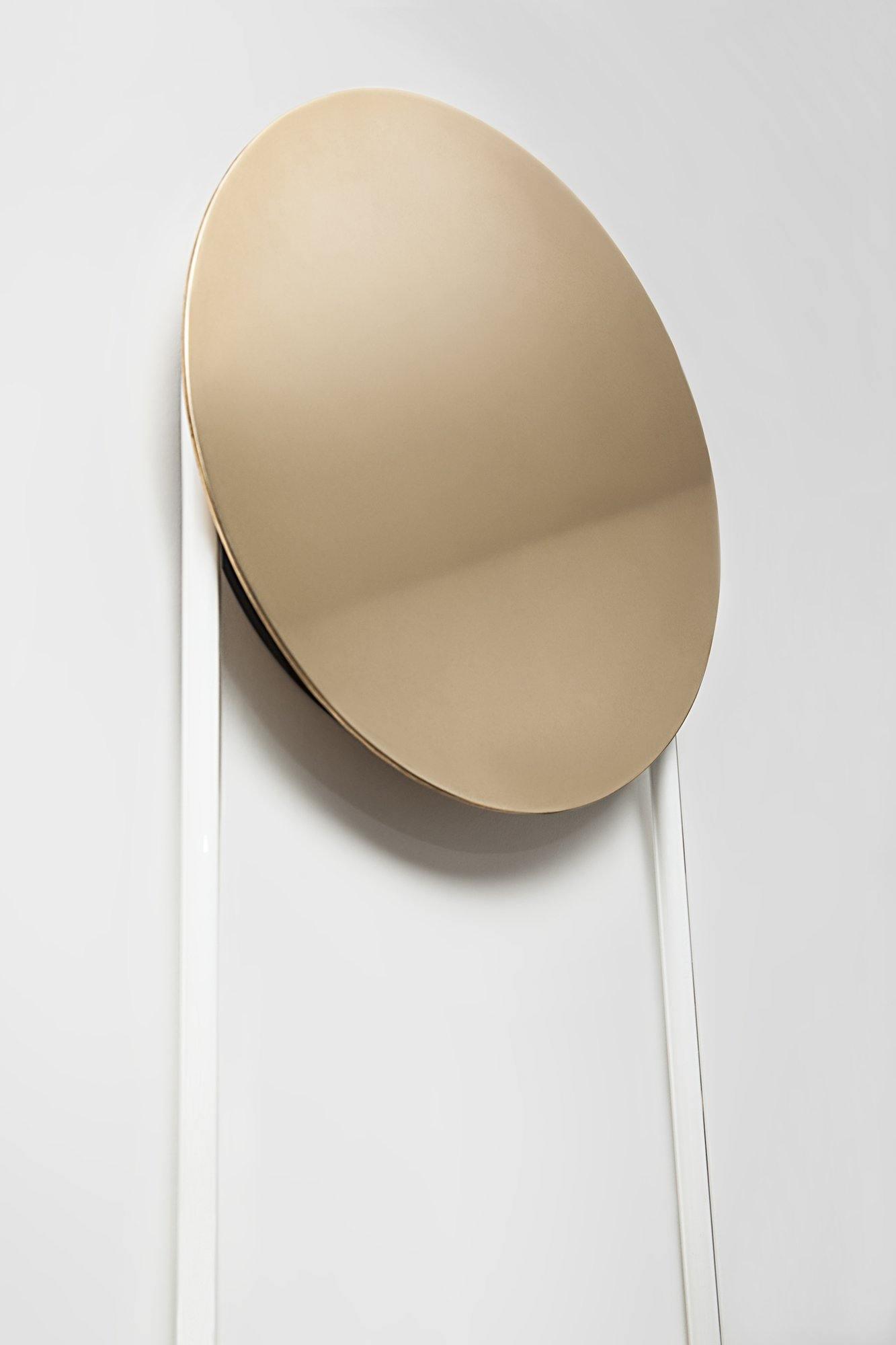 Modern RA Circular LED Wall Sconce Abstract Metal Disc Lighting for Bedroom or Living Room