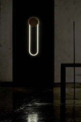 Modern RA Circular LED Wall Sconce Abstract Metal Disc Lighting for Bedroom or Living Room