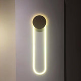 Modern RA Circular LED Wall Sconce Abstract Metal Disc Lighting for Bedroom or Living Room
