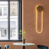 Modern RA Circular LED Wall Sconce Abstract Metal Disc Lighting for Bedroom or Living Room