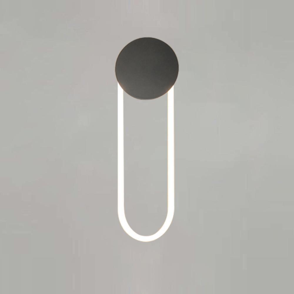 Modern RA Circular LED Wall Sconce Abstract Metal Disc Lighting for Bedroom or Living Room