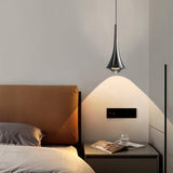 Modern Rain Multi Cascading Glass LED Pendant Light Chrome Drop Chandelier for Indoor Spaces