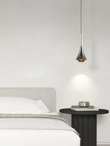 Modern Rain Multi Cascading Glass LED Pendant Light Chrome Drop Chandelier for Indoor Spaces