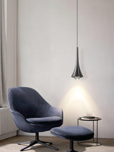 Modern Rain Multi Cascading Glass LED Pendant Light Chrome Drop Chandelier for Indoor Spaces