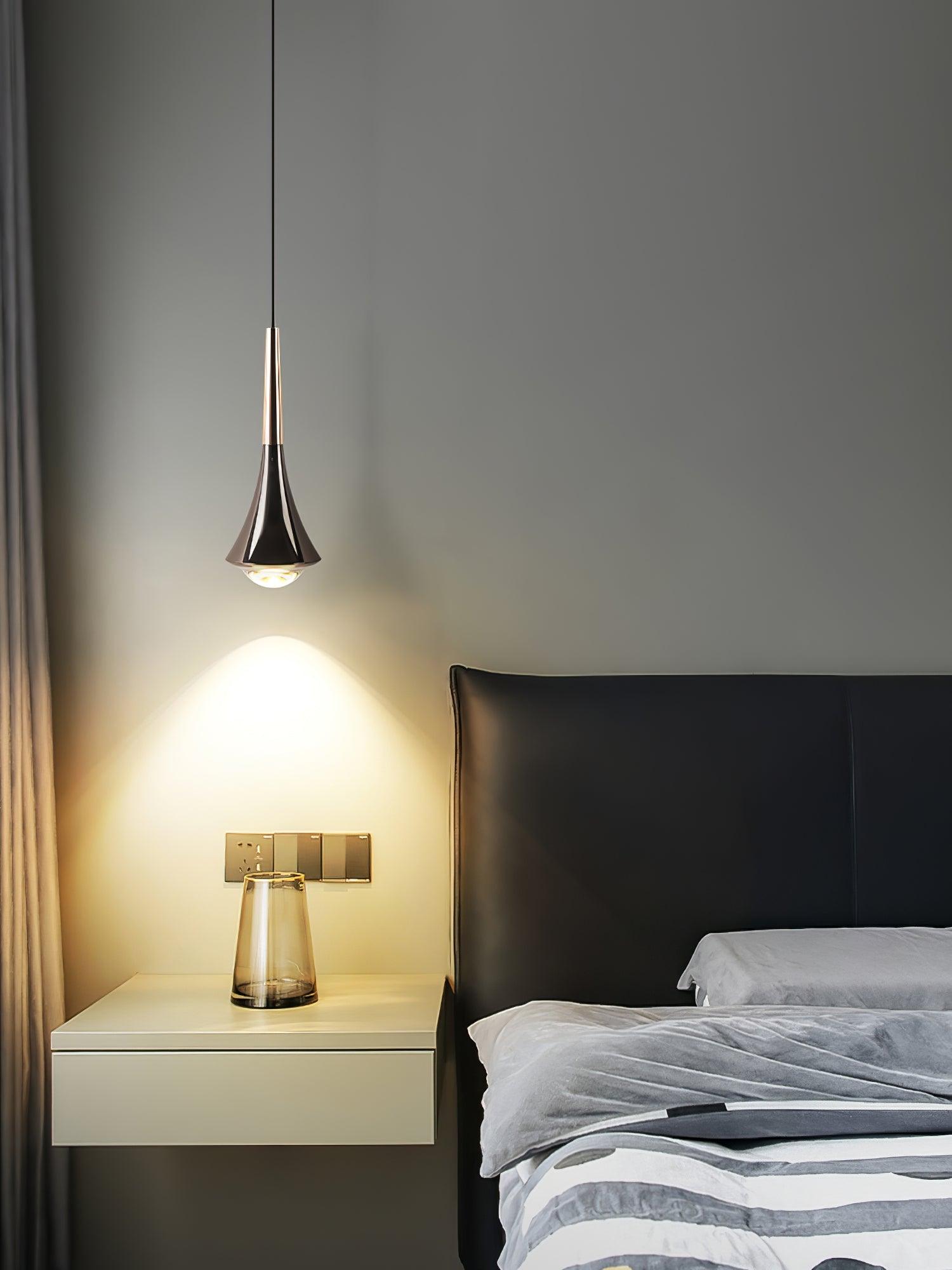 Modern Rain Multi Cascading Glass LED Pendant Light Chrome Drop Chandelier for Indoor Spaces