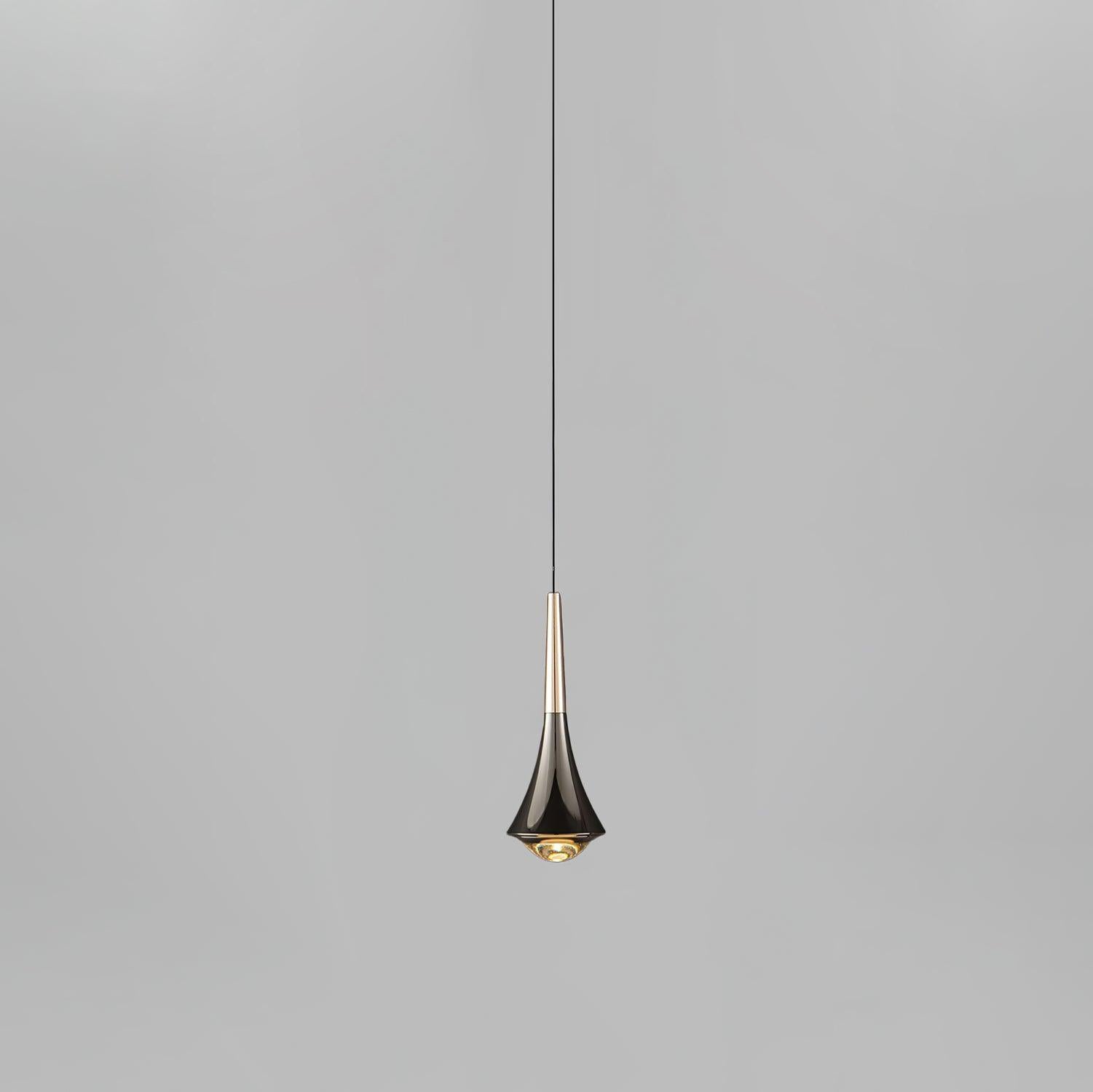Modern Rain Multi Cascading Glass LED Pendant Light Chrome Drop Chandelier for Indoor Spaces