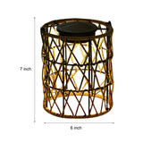 Modern Rattan Solar Garden Lantern Waterproof LED Outdoor Decorative Lawn Light