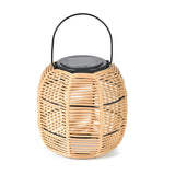 Modern Rattan Solar Garden Lantern Waterproof LED Outdoor Decorative Lawn Light