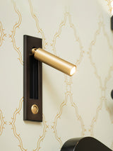 Modern Recessed LED Bedside Reading Wall Sconce Set of 2 Adjustable Swivel Light