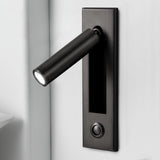 Modern Recessed LED Bedside Reading Wall Sconce Set of 2 Adjustable Swivel Light