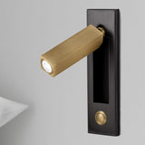 Modern Recessed LED Bedside Reading Wall Sconce Set of 2 Adjustable Swivel Light
