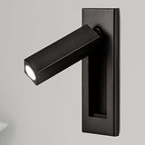 Modern Recessed LED Bedside Reading Wall Sconce Set of 2 Adjustable Swivel Light
