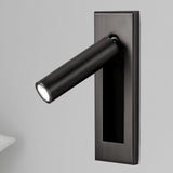 Modern Recessed LED Bedside Reading Wall Sconce Set of 2 Adjustable Swivel Light