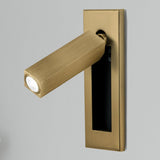 Modern Recessed LED Bedside Reading Wall Sconce Set of 2 Adjustable Swivel Light