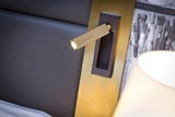 Modern Recessed LED Bedside Reading Wall Sconce Set of 2 Adjustable Swivel Light