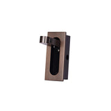 Modern Recessed LED Bedside Wall Sconce with Adjustable Reading Light and Push Button Mechanism