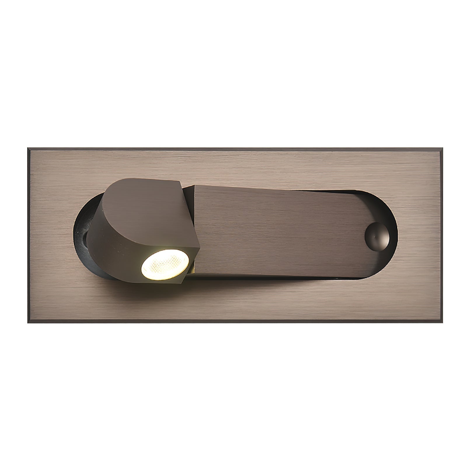 Modern Recessed LED Bedside Wall Sconce with Adjustable Reading Light and Push Button Mechanism