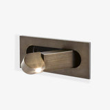 Modern Recessed LED Bedside Wall Sconce with Adjustable Reading Light and Push Button Mechanism