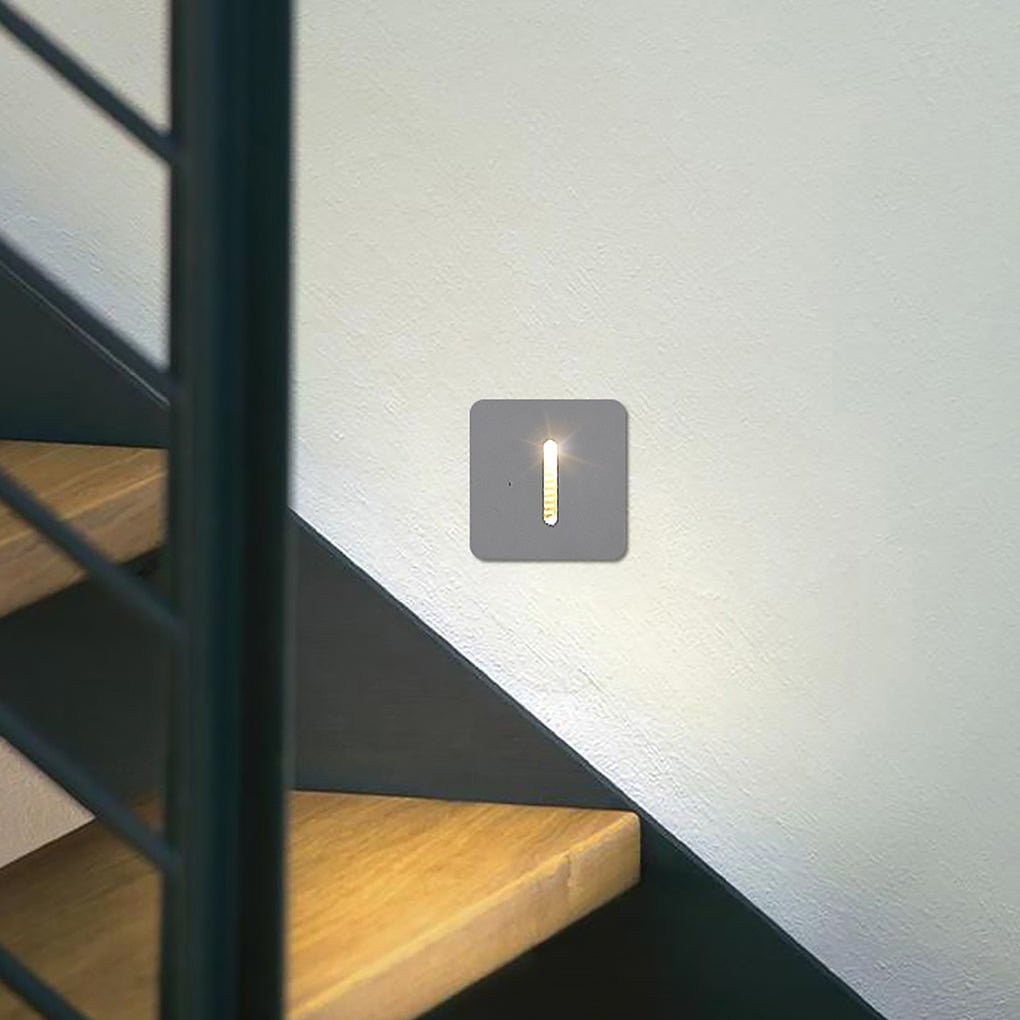 Modern Recessed LED Outdoor Step Lights IP54 Waterproof Stairway Sconces for Landscape Lighting