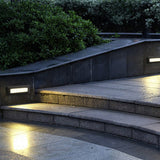 Modern Recessed Outdoor LED Step Lighting 9W Waterproof IP54 Stair and Path Lights for Exterior Deck and Walkway