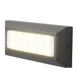 Modern Recessed Outdoor LED Step Lighting 9W Waterproof IP54 Stair and Path Lights for Exterior Deck and Walkway