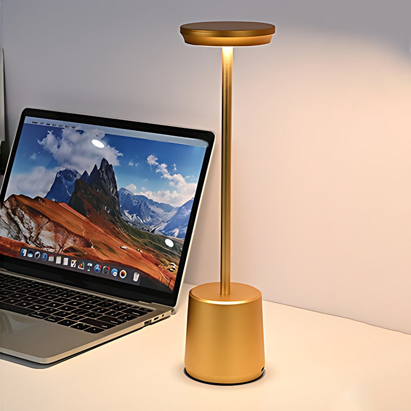 Modern Rechargeable Cordless LED Table Lamp with Touch Control Ambient Light for Restaurants and Home Use